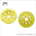 PCD cup wheel for epoxy, mastic, coating removal for concrete floors